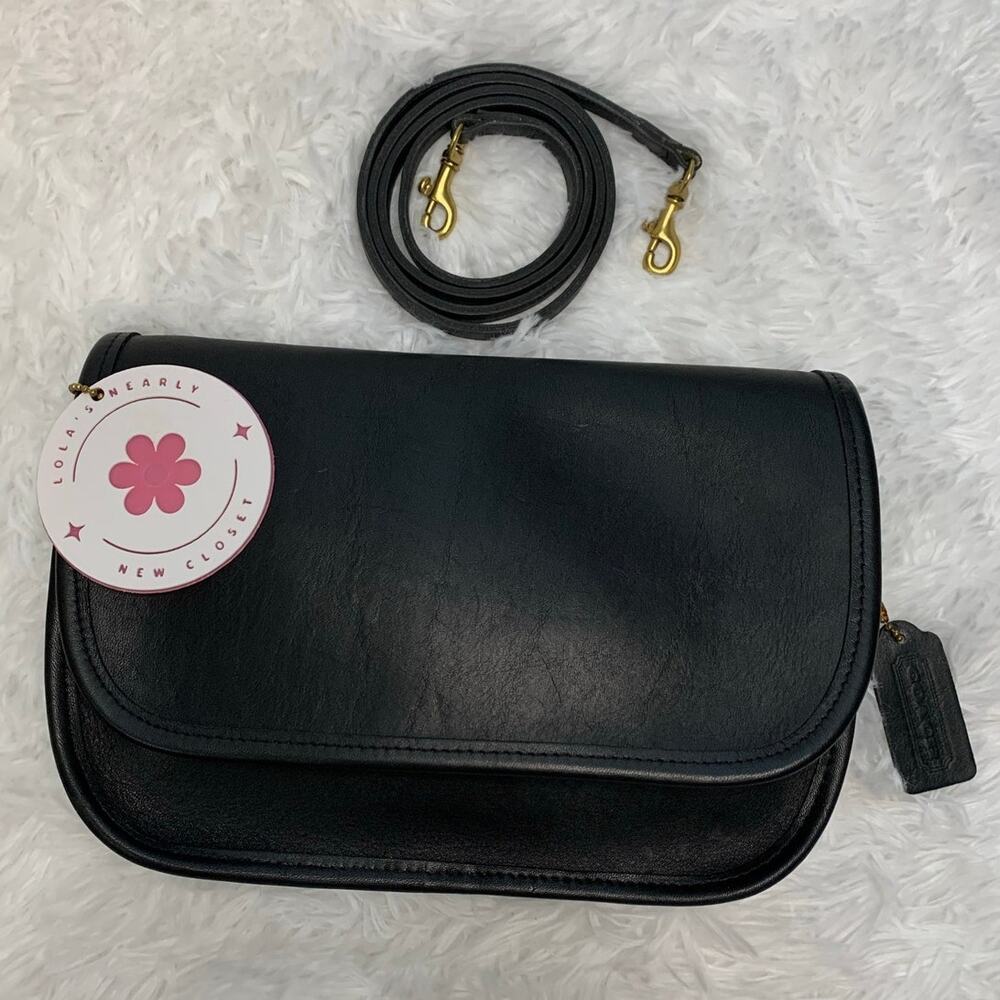 Vintage Coach Ritchie Black Crossbody Bag